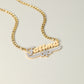 Custom Two-Tone Snowflake Name Necklace .Christmas Gift for Her-SSN3892