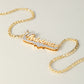 Custom Two-Tone Reindeer Name Necklace, Christmas Gift for Her-SSN3893