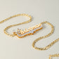 Custom Two-Tone Reindeer Name Necklace, Christmas Gift for Her-SSN3893