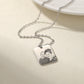 Customized Family Portrait Retangle Necklace QD-N8678