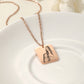Customized Family Portrait Retangle Necklace QD-N8678