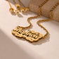 Personalized Custom Necklace Double Layered Two-Tone Elegant Gift - QCN3501