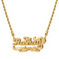Personalized Custom Necklace Double Layered Two-Tone Elegant Gift - QCN3501