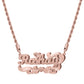 Personalized Custom Necklace Double Layered Two-Tone Elegant Gift - QCN3501