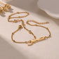 Custom Arabic Name Bracelet Personalized Name Ring Hand Chain Stainless Steel Jewelry For Women-QN3541