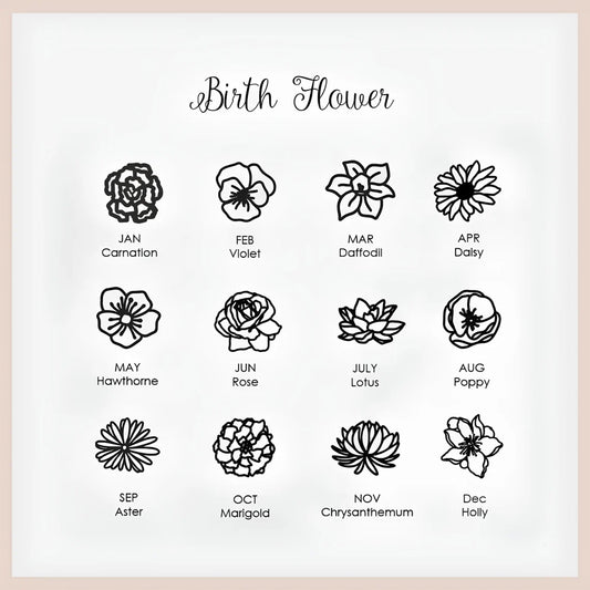 Birthday Flower Necklace QN-N8770
