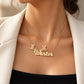 Custom Reindeer Antler Name Necklace, Christmas Winter Gift for Her-QN3890