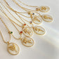 Birthstone and Birth Flower Necklace for Women CN879