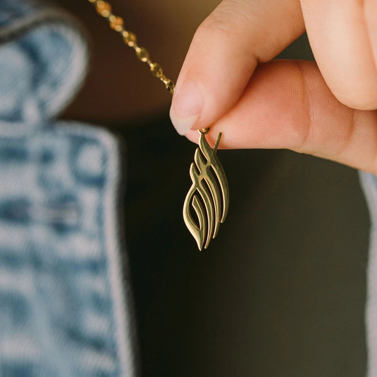 Arabic Allah Calligraphy Necklace QN265-3