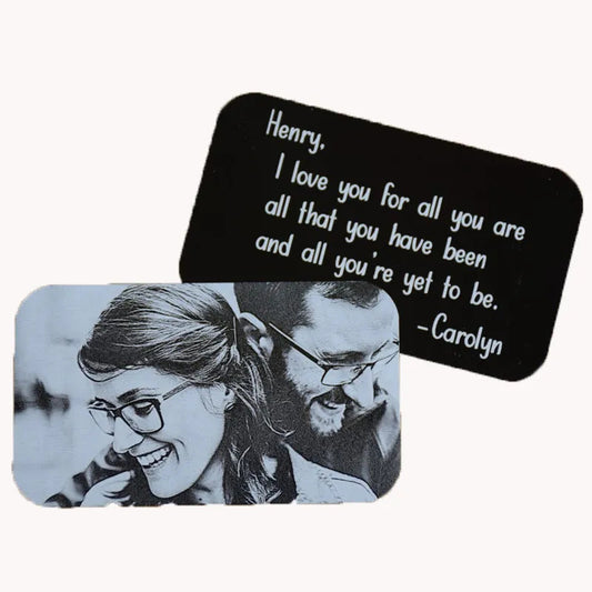 Custom Engraved Card B132
