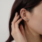 Two Tone Name Earring QFE3034