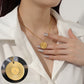 Custom Round Initial Pendant Necklace SFN3029