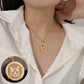 Custom Circle Pattern Pendant Necklace SJN3025