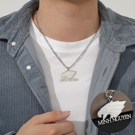 Custom Eagle Name Necklace QSN3026
