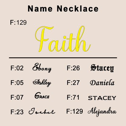 Custom Name Necklace QN008