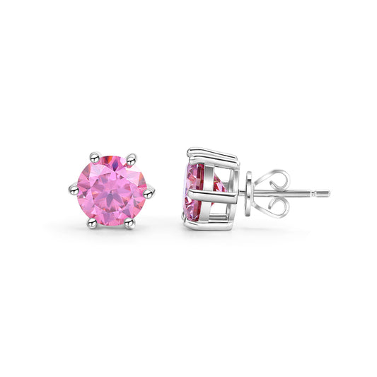 Moissanite Six Prongs Earrings S03A