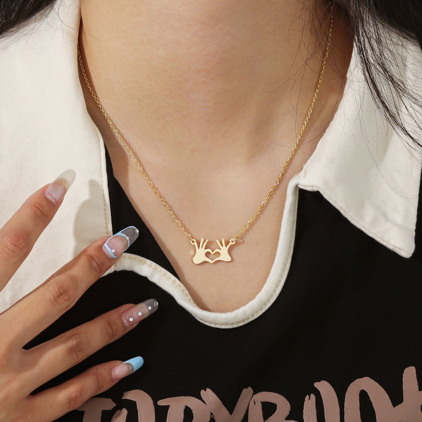 Heart Necklace Gift For Lovers QN-N8649