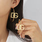Custom Name Letters Hoop Earring QHE6001