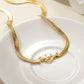 Custom Name Necklace Herringbone Chain QF-N8671