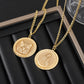 Custom Circle Pattern Pendant Necklace SJN3025