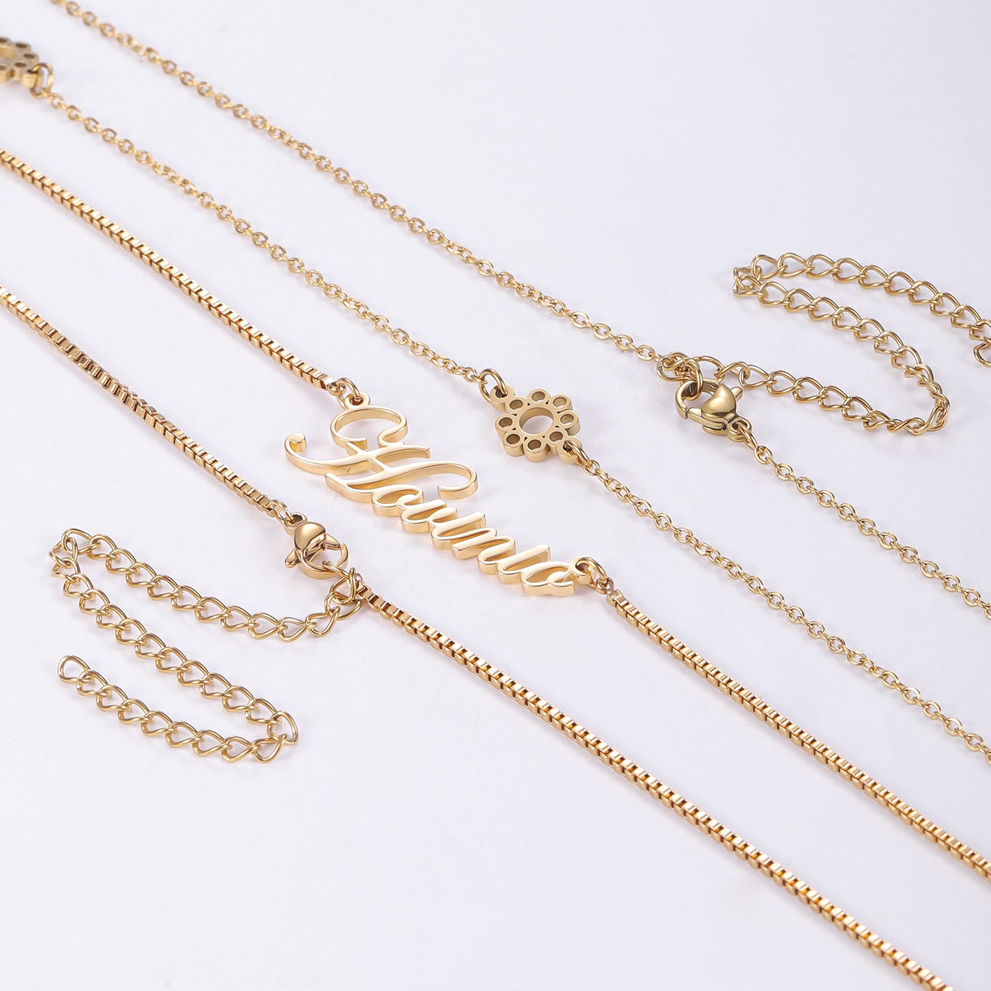 Customized Name Waist Chain With Cursive Font - QY3559