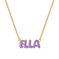 Customized Bubble Letter Necklace Cute Style For Girls - QHN3662