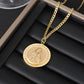 Custom Circle Pattern Pendant Necklace SJN3025