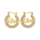 Zircon Hoop Mini Bling Earring QHE3010