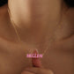 Customized Bubble Letter Necklace Cute Style For Girls - QHN3662