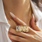 Custom Name Necklace 18K Gold Plated  Two Tone Pave Zircon Initial  Pendant Jewelry-SSN3856