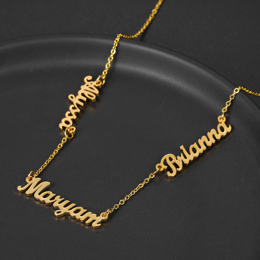 Custom Three Names Necklace QN112