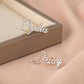 Two Tone Name Earring QFE3034