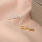 Two Tone Name Earring QFE3034