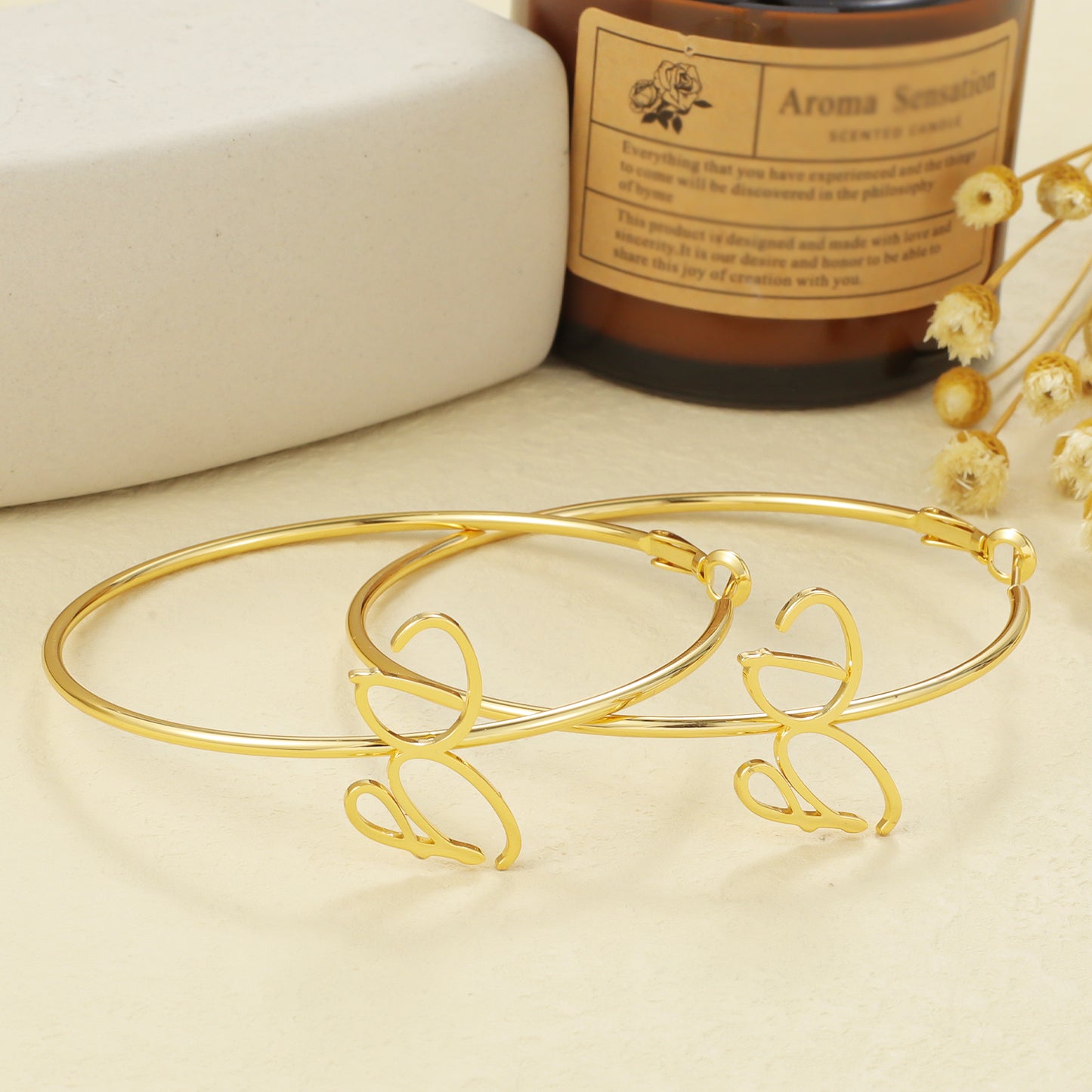 Custom Name Hoop Earring QHE3200