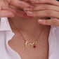 Custom Handwritten Name Necklace With Heart And Birthstone - QCN3563
