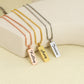 Engraved Square Name Necklace QN885