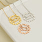 Wreath Necklace With Name QN877