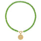 Natural Stone Beaded Necklace with Custom Pendant Style, Bohemian Jewelry-SSN3700