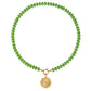 Natural Stone Beaded Necklace with Custom Pendant Style, Bohemian Jewelry-SSN3700