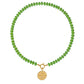 Natural Stone Beaded Necklace with Custom Pendant Style, Bohemian Jewelry-SSN3700
