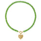 Natural Stone Beaded Necklace with Custom Pendant Style, Bohemian Jewelry-SSN3700