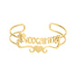 Cutomized Gold Name Bangle For Women QNB3112