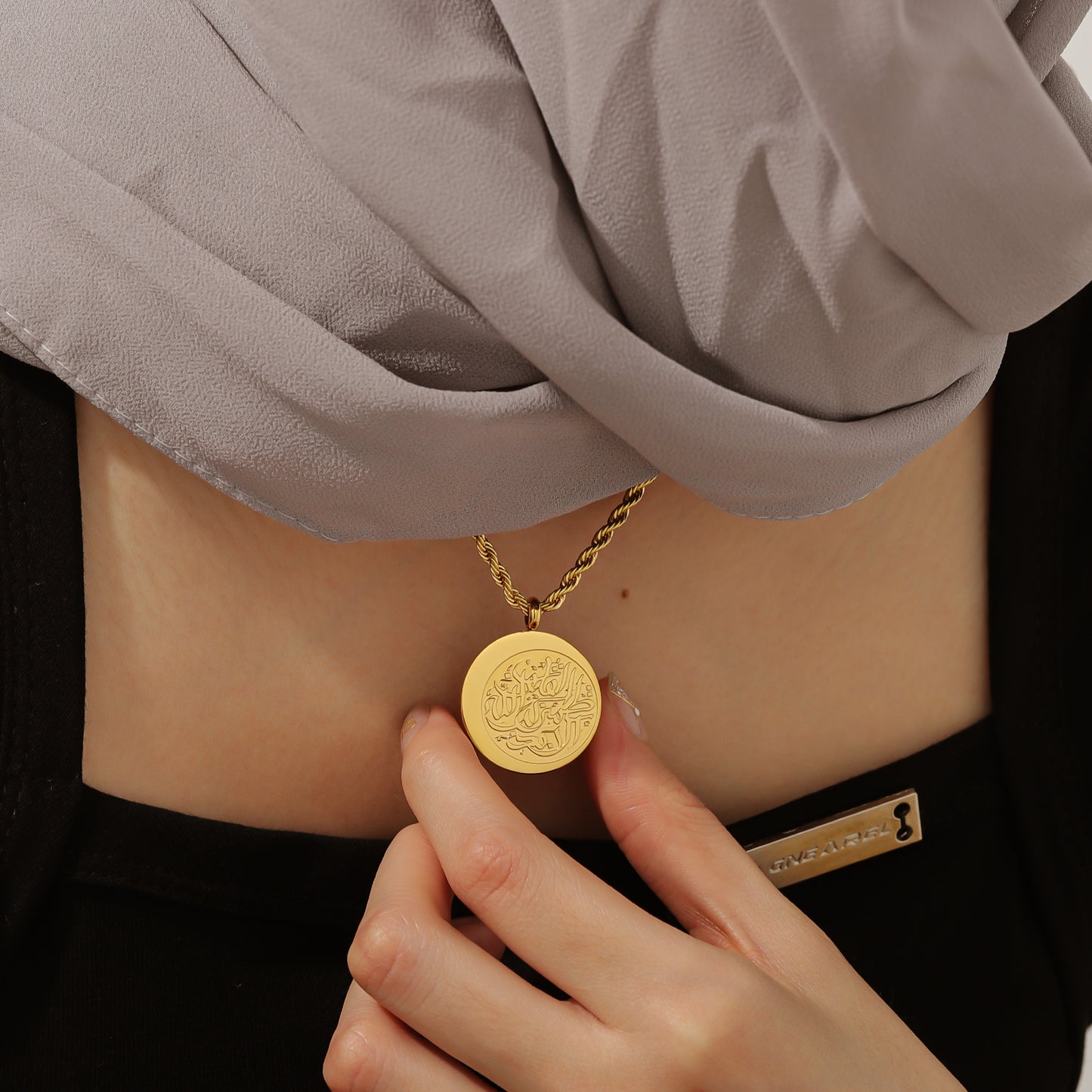 Calligraphy Arabic Stainless Steel Jewelry  SN289