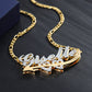 Custom Double Plated Cupid's Love Name Necklace QN795