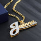 Custom Double 18K Gold Plated Name Necklace QN797