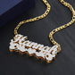 Double Plated Love Bird Name Necklace QN800