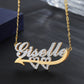 Custom Double Plated Cupid's Love Name Necklace QN795