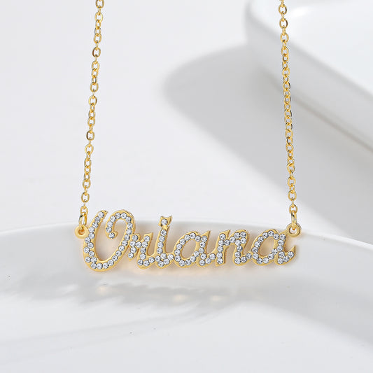 Custom Diamond Name Necklace QN124