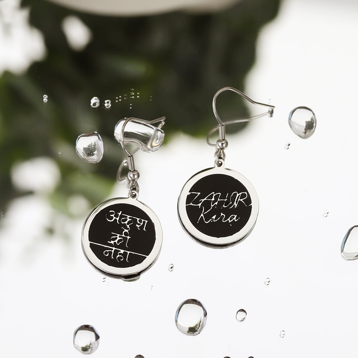 Personalised Word Enamel Earrings QFE-E0008