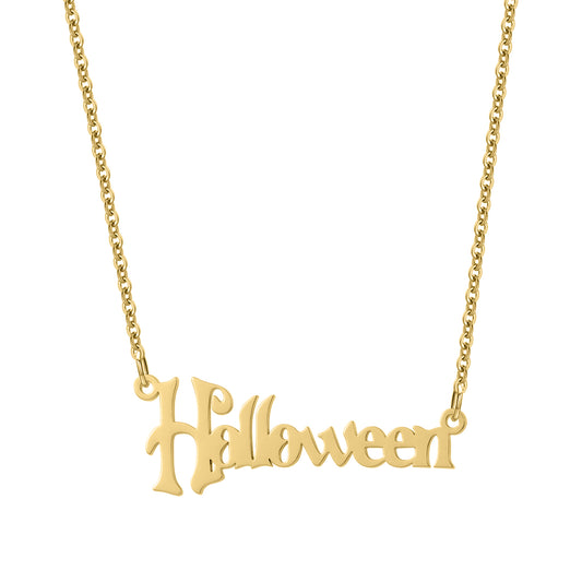 Halloween Name Necklace QNN3034